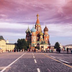 View of church against cloudy sky