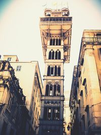 Low angle view of residential building against sky