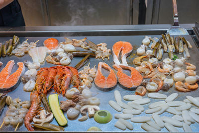 Close-up of various vegetables for sale at market