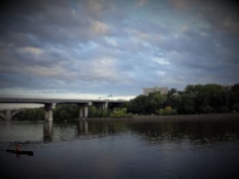 Scenic view of river against sky