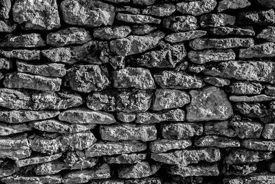 Full frame shot of stone wall