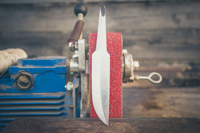 Close-up of stuffed toy on table