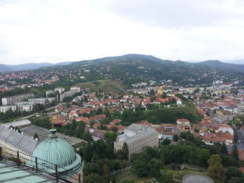 High angle shot of cityscape