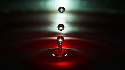 Close-up of water drop