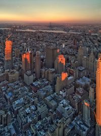 Cityscape at sunset