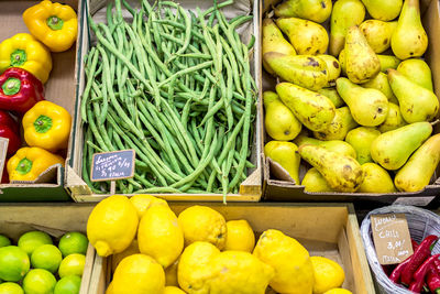 Variety of vegetables for sale