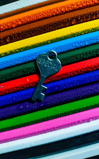 Full frame shot of multi colored pencils