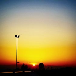 Silhouette of trees at sunset