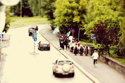 Car on road