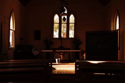 Interior of church