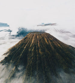 Scenic view of snowcapped mountain against sky