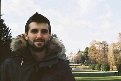 Portrait of a smiling man against the sky