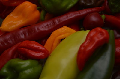 Full frame shot of bell peppers