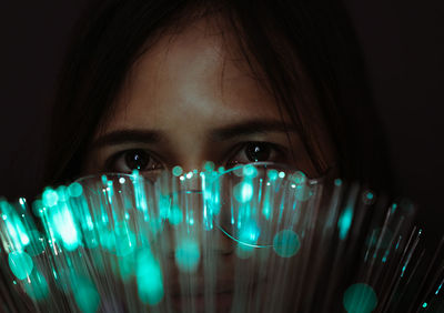 Close-up portrait of teenage girl