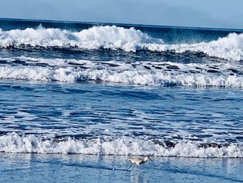 Scenic view of sea waves