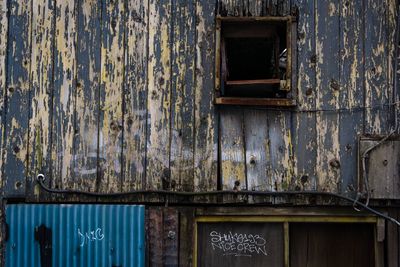 Exterior of abandoned house