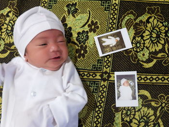 Portrait of cute baby girl