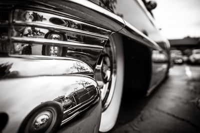 Close-up of vintage car