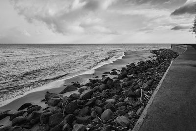 Scenic view of sea against sky