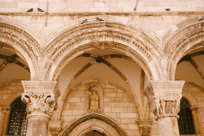 Low angle view of historical building