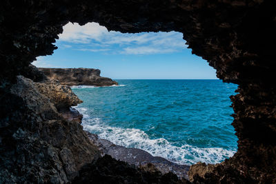 Scenic view of sea against sky