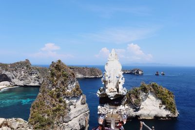 Panoramic view of sea against sky