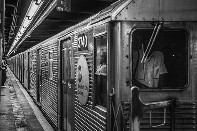 Train at railroad station