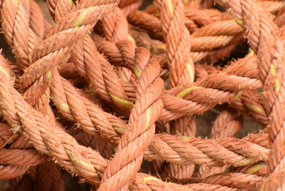 Full frame shot of ropes