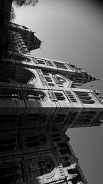 Low angle view of old building against sky