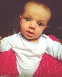 Portrait of cute baby boy