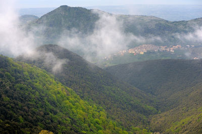Panoramic view over the mountain