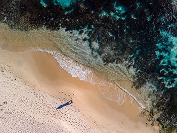 High angle view of a beach