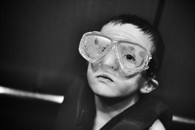 Close-up portrait of boy