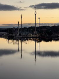 Stockholm sunrise skyline