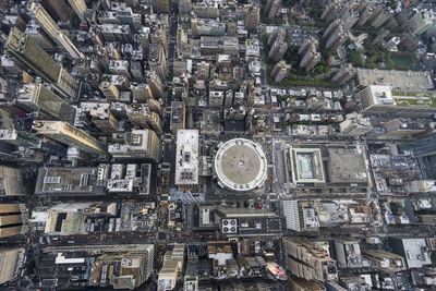 Aerial view of manhattan