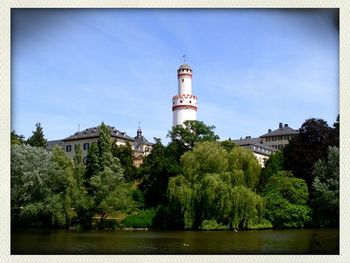 Lighthouse against clear sky