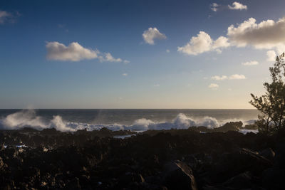 Scenic view of sea against sky