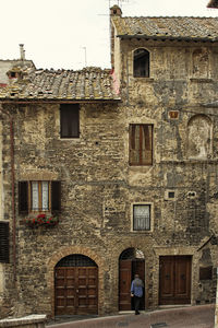 Man outside house