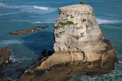 Rock formation on sea shore