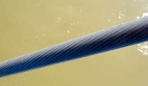 Close-up of water against sky