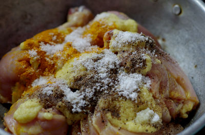 Close-up of bread in plate