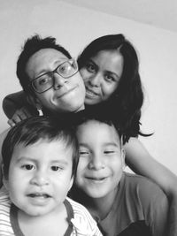 Portrait of happy friends