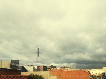 Low angle view of buildings against sky