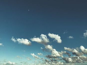 Low angle view of blue sky