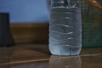 Close-up of drink in glass on table