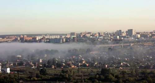 View of cityscape against sky