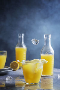 Close-up of drink on table