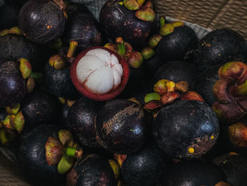 Full frame shot of blueberries
