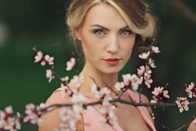 Close-up portrait of a woman