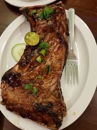 Close-up of food in plate